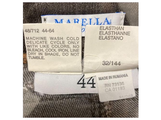 Autre Marque Pantalones de denim elásticos Marella Negro - vista 5