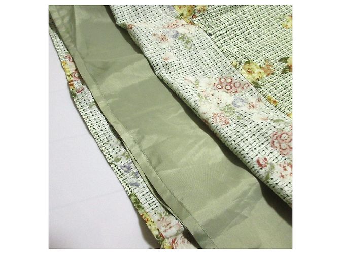 Autre Marque Falda Ingeborg con estampado de cuadros y flores Blanco Roja Verde Naranja Amarillo - vista 6