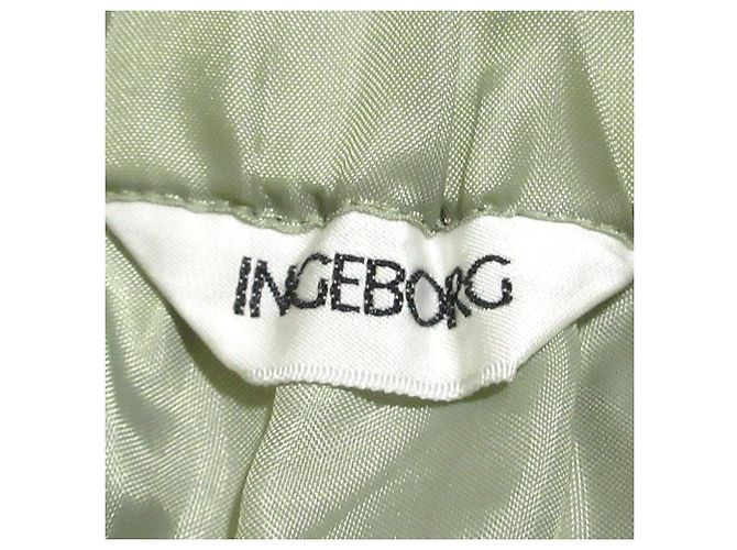 Autre Marque Falda Ingeborg con estampado de cuadros y flores Blanco Roja Verde Naranja Amarillo - vista 7
