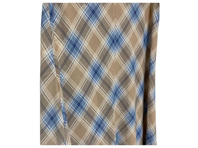 Autre Marque Falda estrecha con estampado de cuadros Mila Owen Azul Azul claro - vista 2