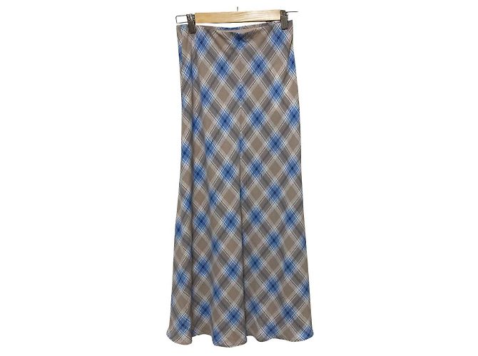 Autre Marque Falda estrecha con estampado de cuadros Mila Owen Azul Azul claro - vista 4