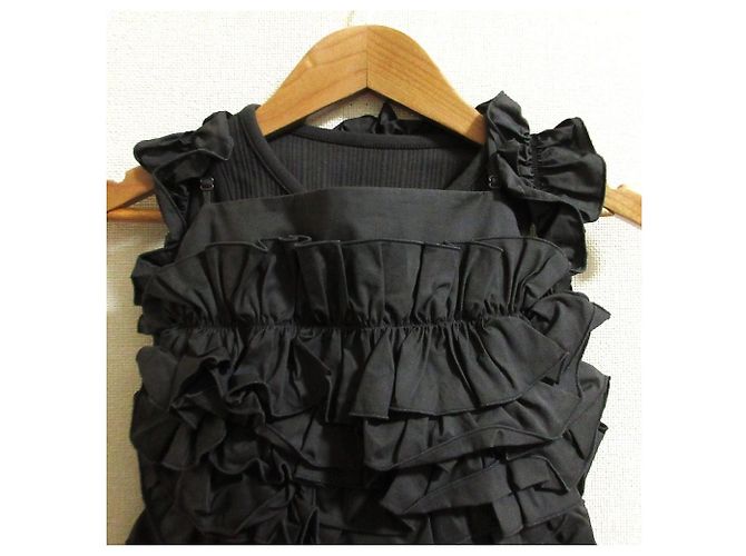 Autre Marque Snidel Rüschen-Camisole-Kleid Set Braun Anthrazitgrau - Ansicht 4