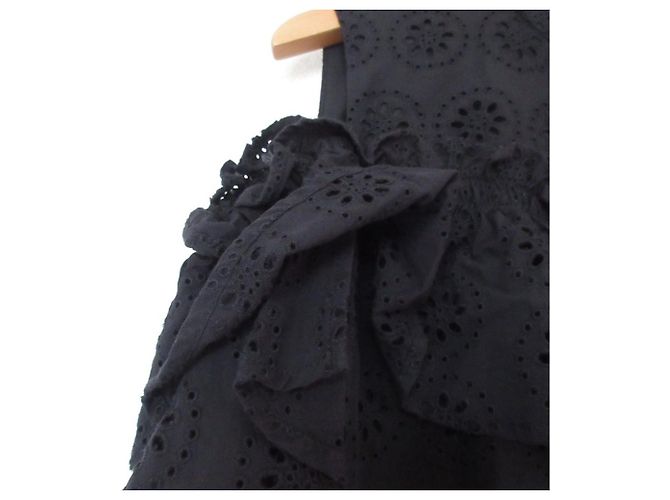 Autre Marque Vestido de encaje bordado 31 Sons de mode Negro - vista 4