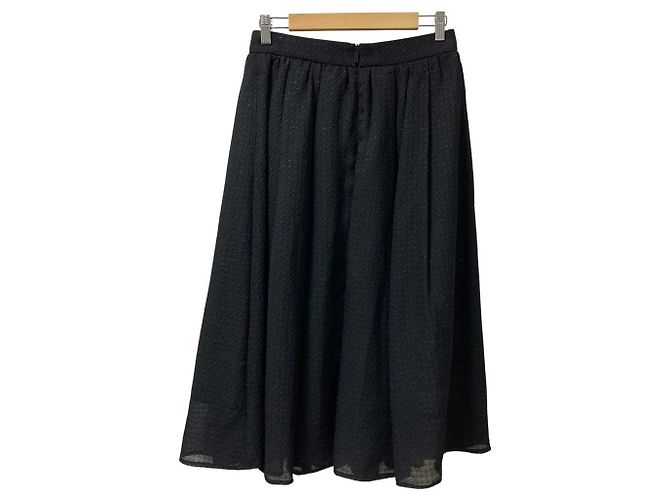 Autre Marque Falda larga transparente Rene Negro - vista 3