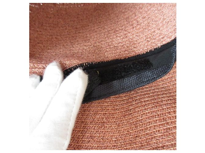 Autre Marque Cappello a tesa larga in carta CA4LA NOVA2 Rosa - vista 5