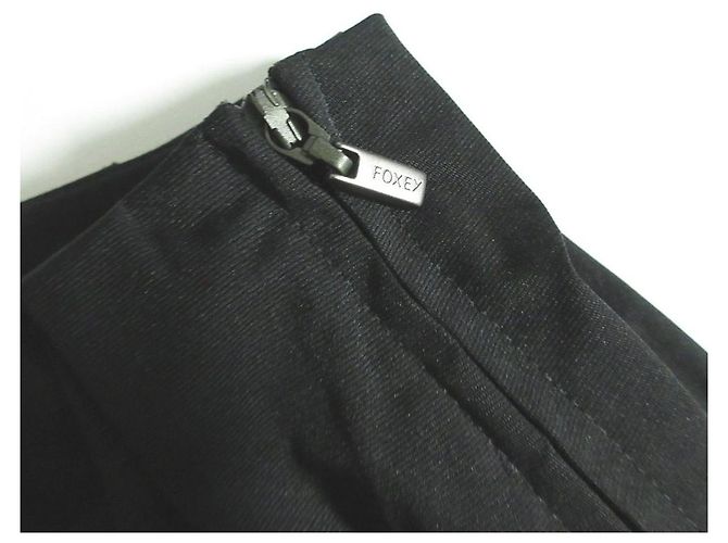Autre Marque FOXEY NEW YORK Falda Random Tuck Negro - vista 3