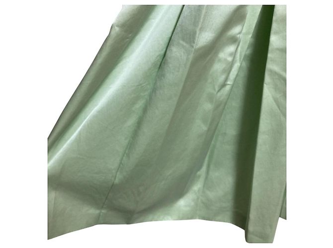Autre Marque Falda de tirantes de satén Drawer Verde Verde claro - vista 3