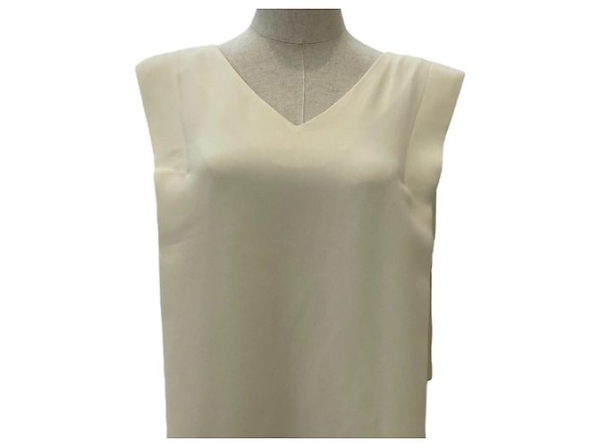 Autre Marque Vestido Double Cross JUSGLITTY Blanco - vista 5