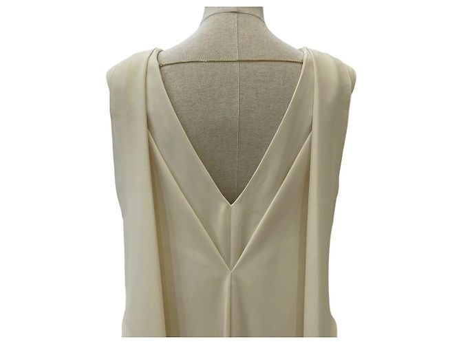 Autre Marque Vestido Double Cross JUSGLITTY Blanco - vista 6