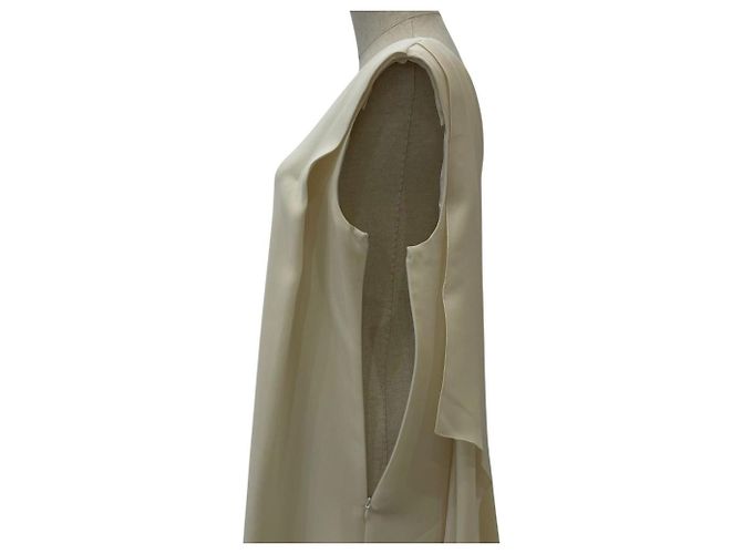 Autre Marque Vestido Double Cross JUSGLITTY Blanco - vista 7