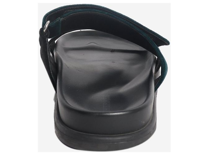 Hermès Sandali in velluto Black Chypre - size EU 40 Nero - vista 3