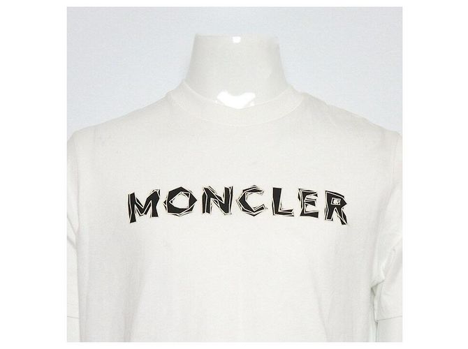 Moncler Baumwoll-T-Shirt mit Grafik-Logo für Herren Weiß - Ansicht 2