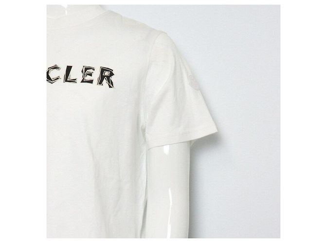 Moncler Baumwoll-T-Shirt mit Grafik-Logo für Herren Weiß - Ansicht 3