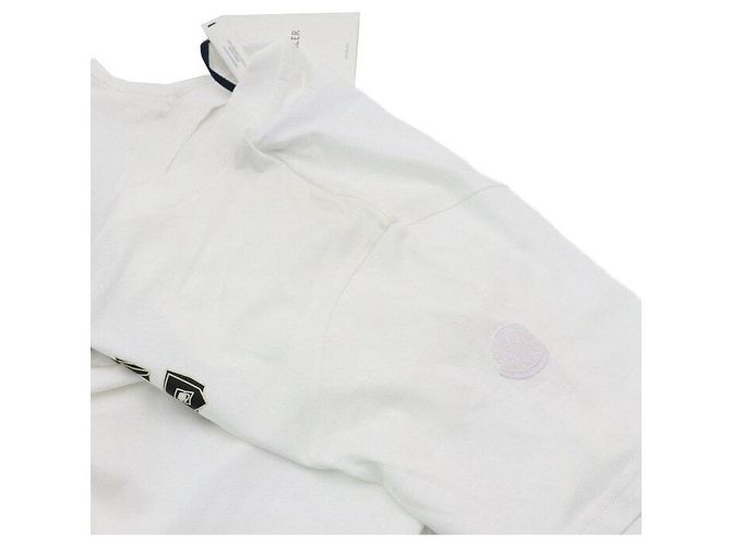 Moncler Baumwoll-T-Shirt mit Grafik-Logo für Herren Weiß - Ansicht 8