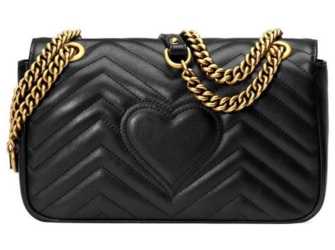 Gucci Borsa a tracolla GG Marmont Matelassé DTDIT Black Nero - vista 4
