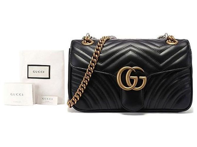 Gucci Borsa a tracolla GG Marmont Matelassé DTDIT Black Nero - vista 7