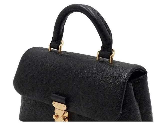 Louis Vuitton Borsa Tote Nano Madeleine Monogram Empreinte nera con catena dorata Nero - vista 10