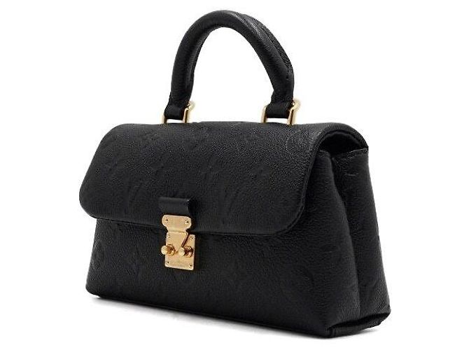 Louis Vuitton Borsa Tote Nano Madeleine Monogram Empreinte nera con catena dorata Nero - vista 3
