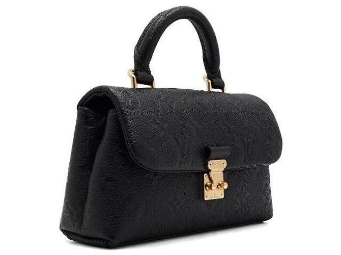 Louis Vuitton Borsa Tote Nano Madeleine Monogram Empreinte nera con catena dorata Nero - vista 4