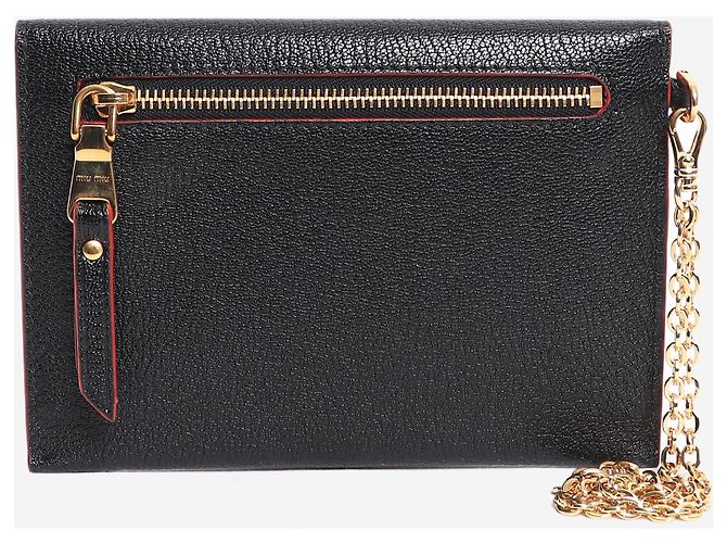 Miu Miu Black Madras love envelope wallet - view 2