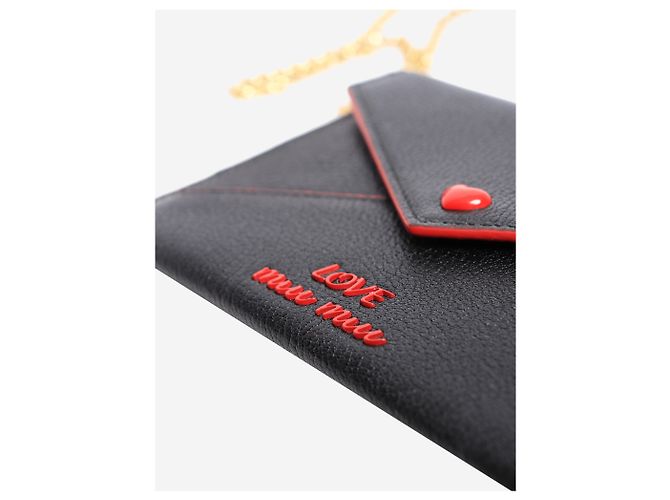 Miu Miu Black Madras love envelope wallet - view 3