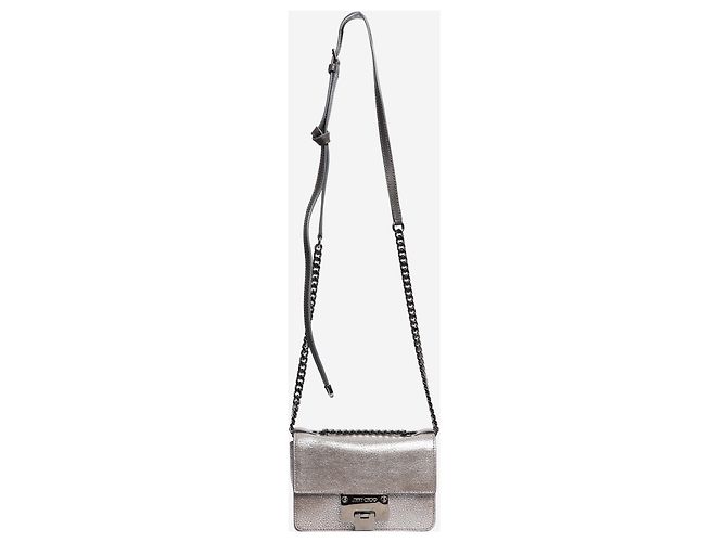 Jimmy Choo Borsa a tracolla Silver Rebel Argento - vista 2