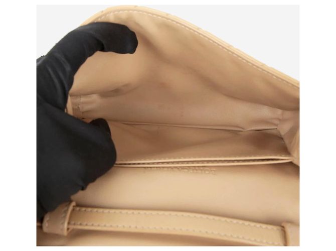 Bottega Veneta Borsa a patta in pelle Intrecciato Blush - vista 10