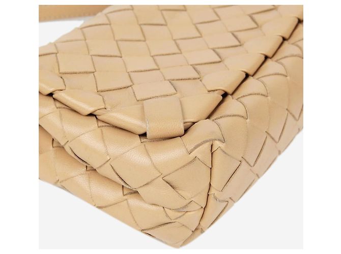 Bottega Veneta Borsa a patta in pelle Intrecciato Blush - vista 7