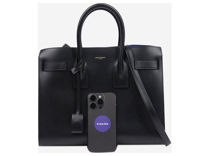 Saint Laurent Borsa 2way Sac De Jour Nera Nero - vista 3