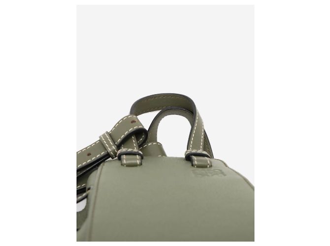 Loewe Mini borsa 2way Hammock in pelle Verde - vista 8