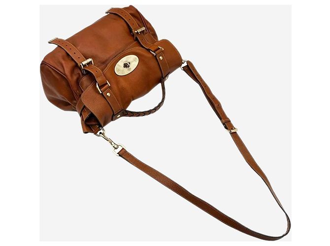 Mulberry Borsa satchel 2 vie Alexa in pelle marrone - vista 3