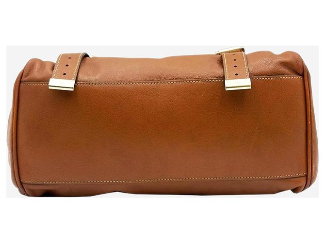 Mulberry Borsa satchel 2 vie Alexa in pelle marrone - vista 5