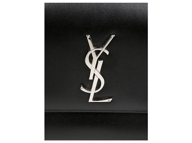 Saint Laurent Borsa Sunset in pelle nera Nero - vista 4