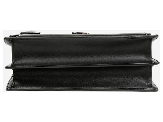 Saint Laurent Borsa Sunset in pelle nera Nero - vista 7