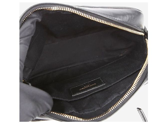 Saint Laurent Borsa Lou Camera bag Paris nera Nero - vista 11