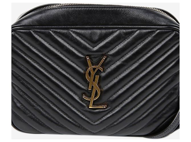 Saint Laurent Borsa Lou Camera bag Paris nera Nero - vista 3
