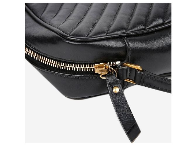 Saint Laurent Borsa Lou Camera bag Paris nera Nero - vista 8
