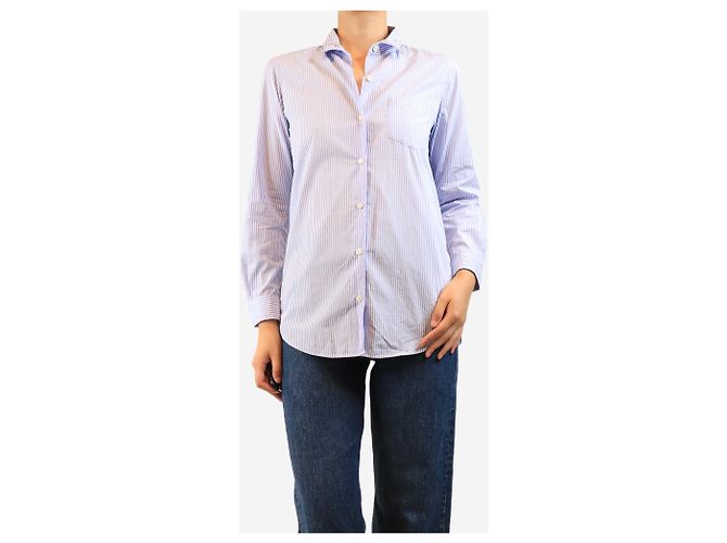 Juju s'amuse Camicia a righe blu e bianche - size UK 8 - vista 3
