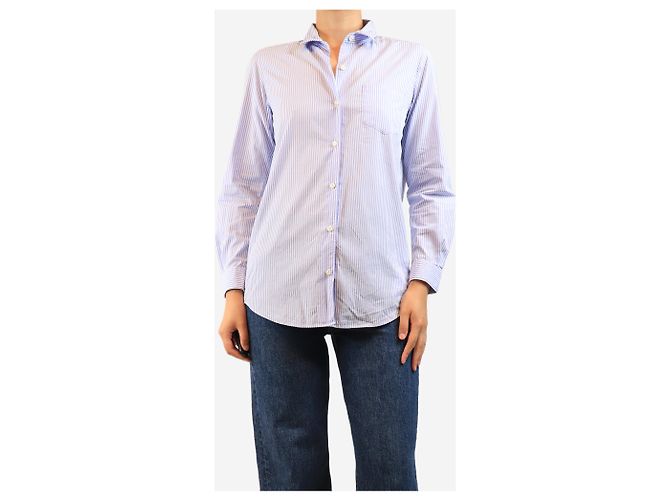 Juju s'amuse Camicia a righe blu e bianche - size UK 8 - vista 4