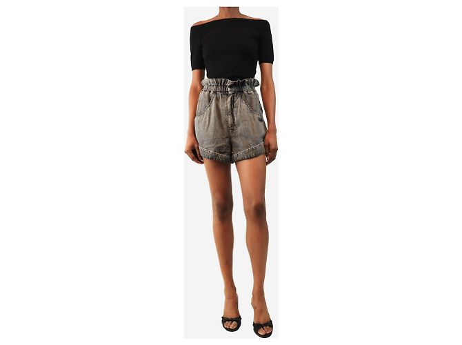 Isabel Marant Titea Denim-Shorts grau - Größe UK 8 - Ansicht 2