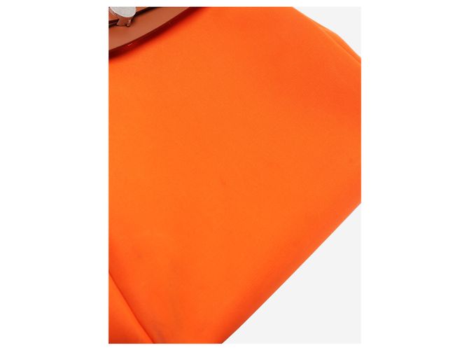 Hermès Herbag in tela Orange 31 Arancione - vista 13
