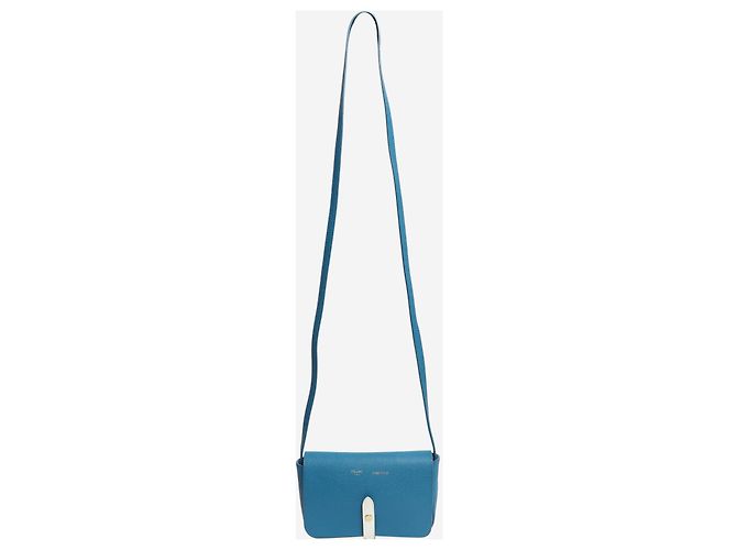 16 Céline Clutch-Tasche mit blauem Lederriemen - Ansicht 2
