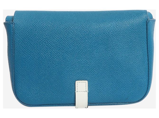 16 Céline Clutch-Tasche mit blauem Lederriemen - Ansicht 3