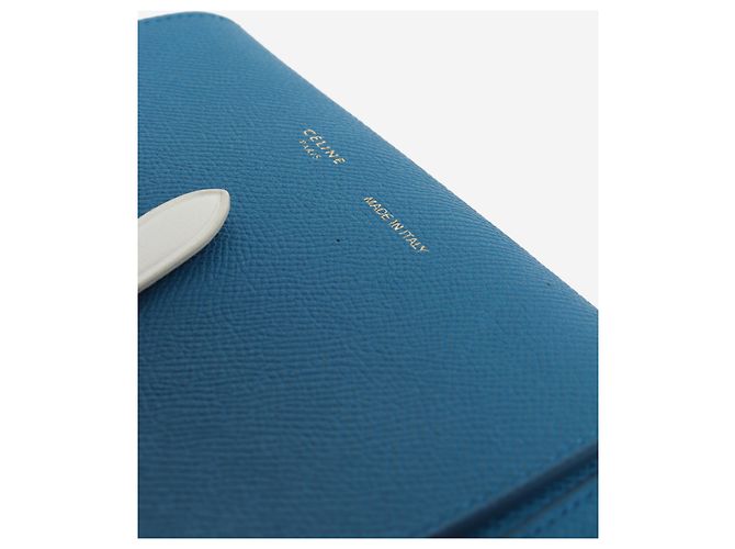 16 Céline Clutch-Tasche mit blauem Lederriemen - Ansicht 6