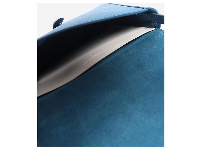 16 Céline Clutch-Tasche mit blauem Lederriemen - Ansicht 8