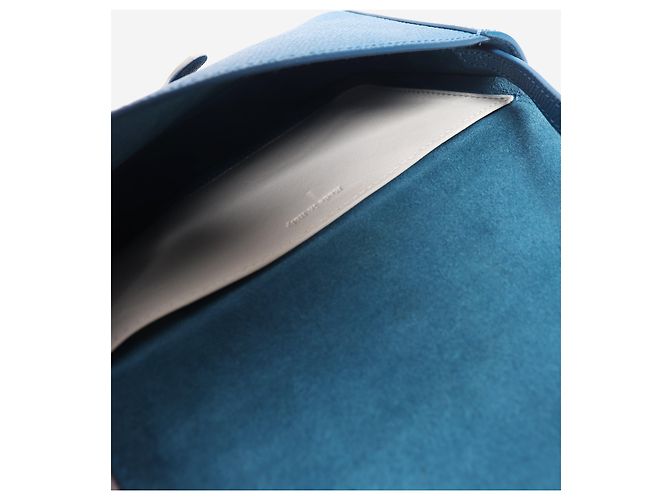 16 Céline Clutch-Tasche mit blauem Lederriemen - Ansicht 9