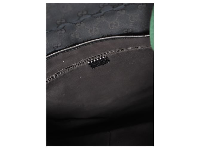 Gucci Borsa a tracolla in tela GG nera Nero - vista 10