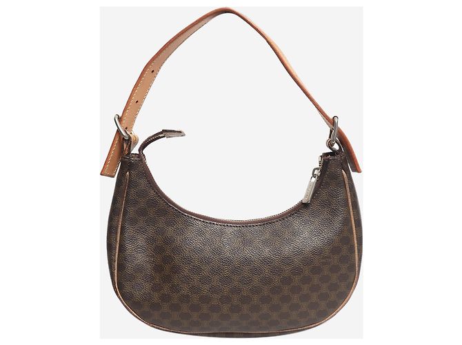 Céline Braune vintage Macadam Schultertasche - Ansicht 3