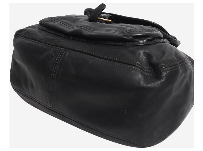 Miu Miu Sac à bandoulière en cuir noir - vue 4