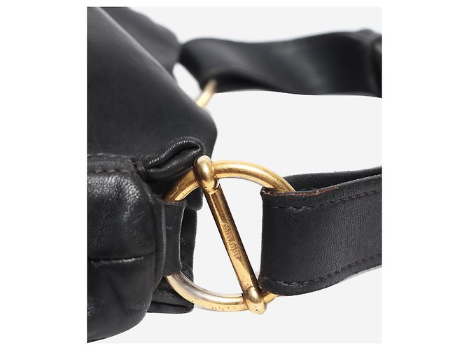 Miu Miu Sac à bandoulière en cuir noir - vue 5